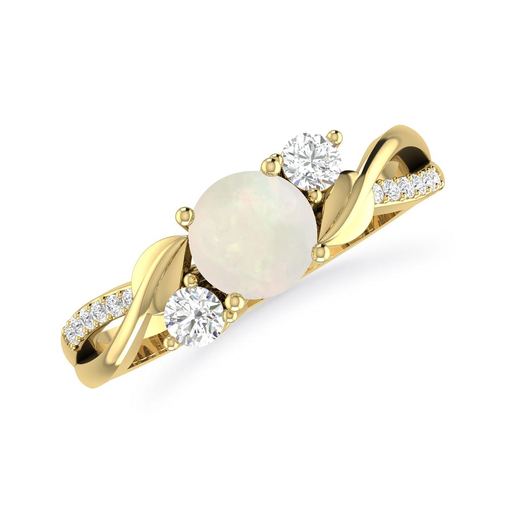 Yellow Gold - Opal