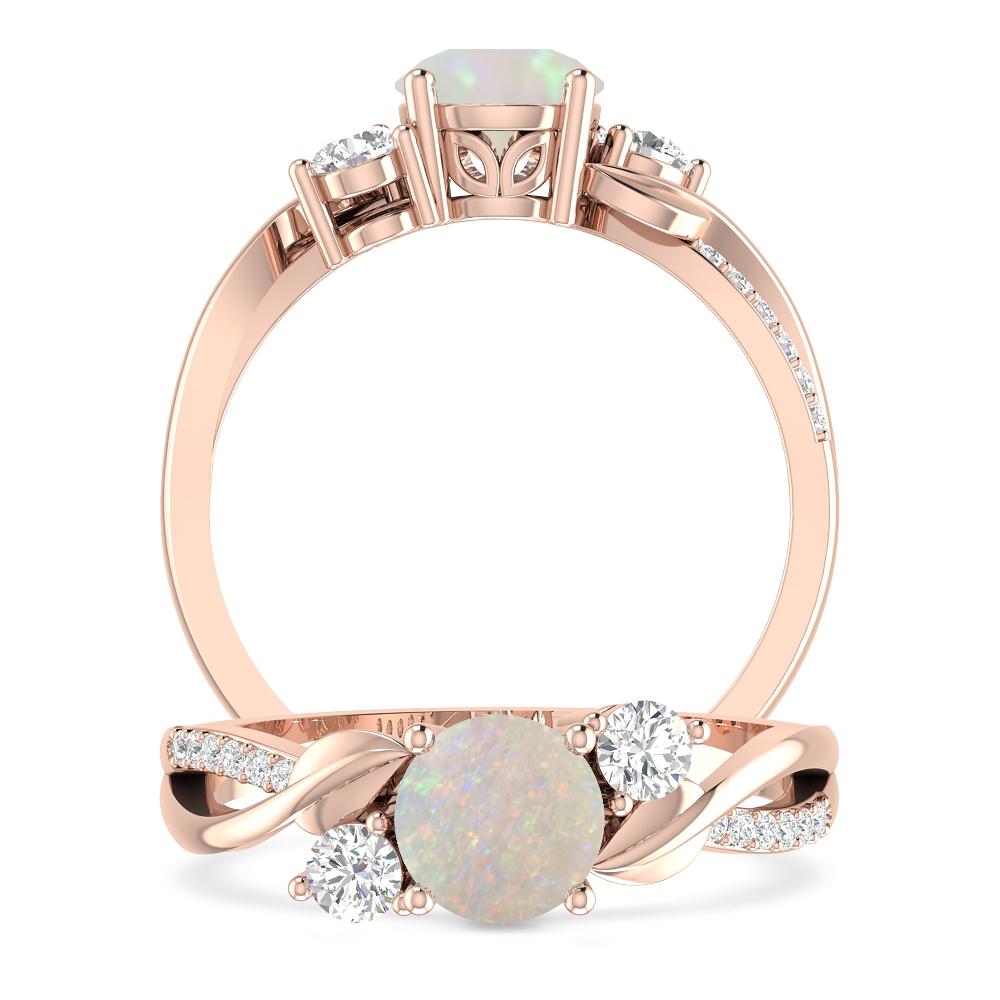 Rose Gold - Opal