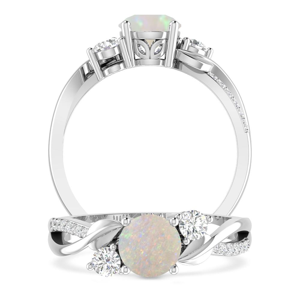 White Gold - Opal