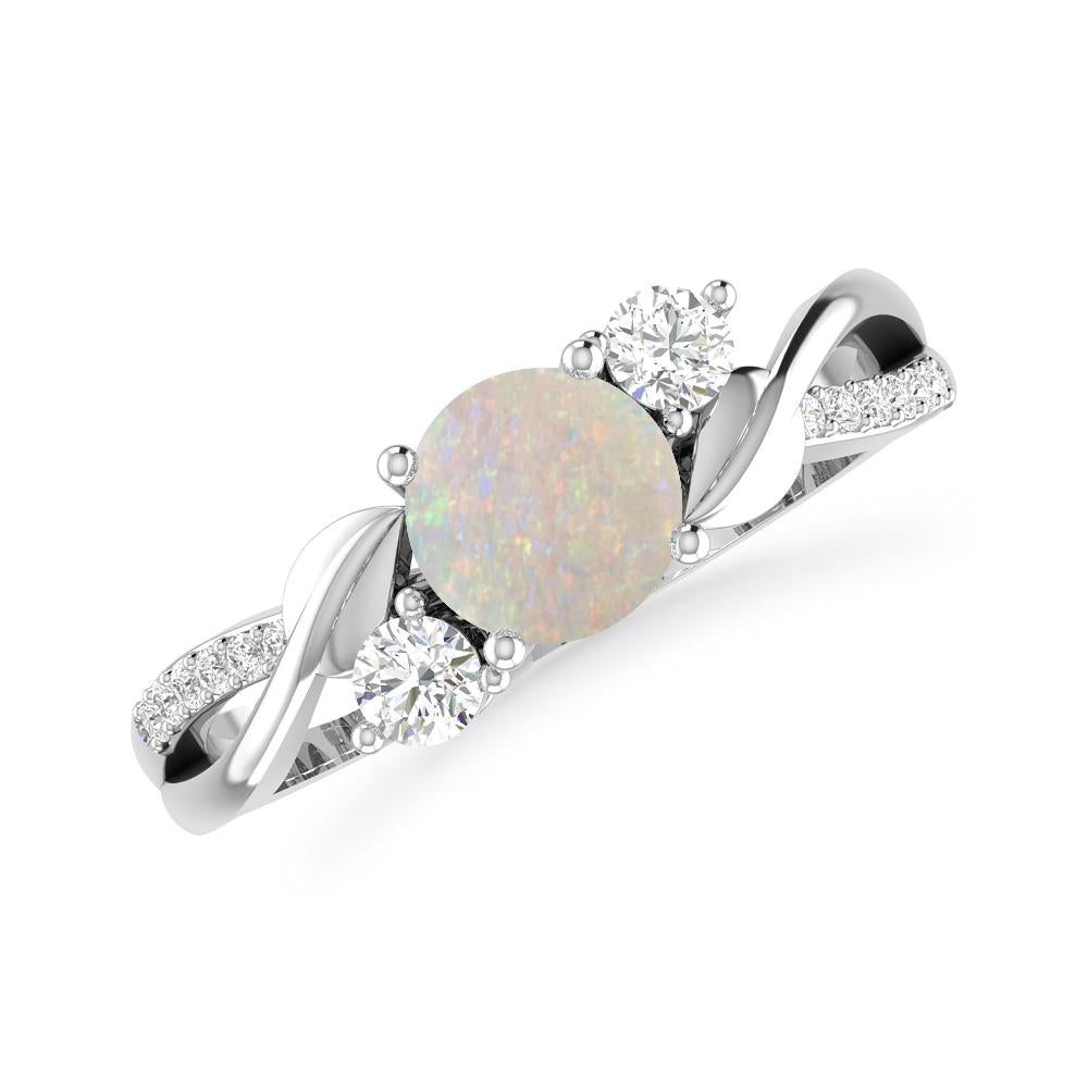 White Gold - Opal