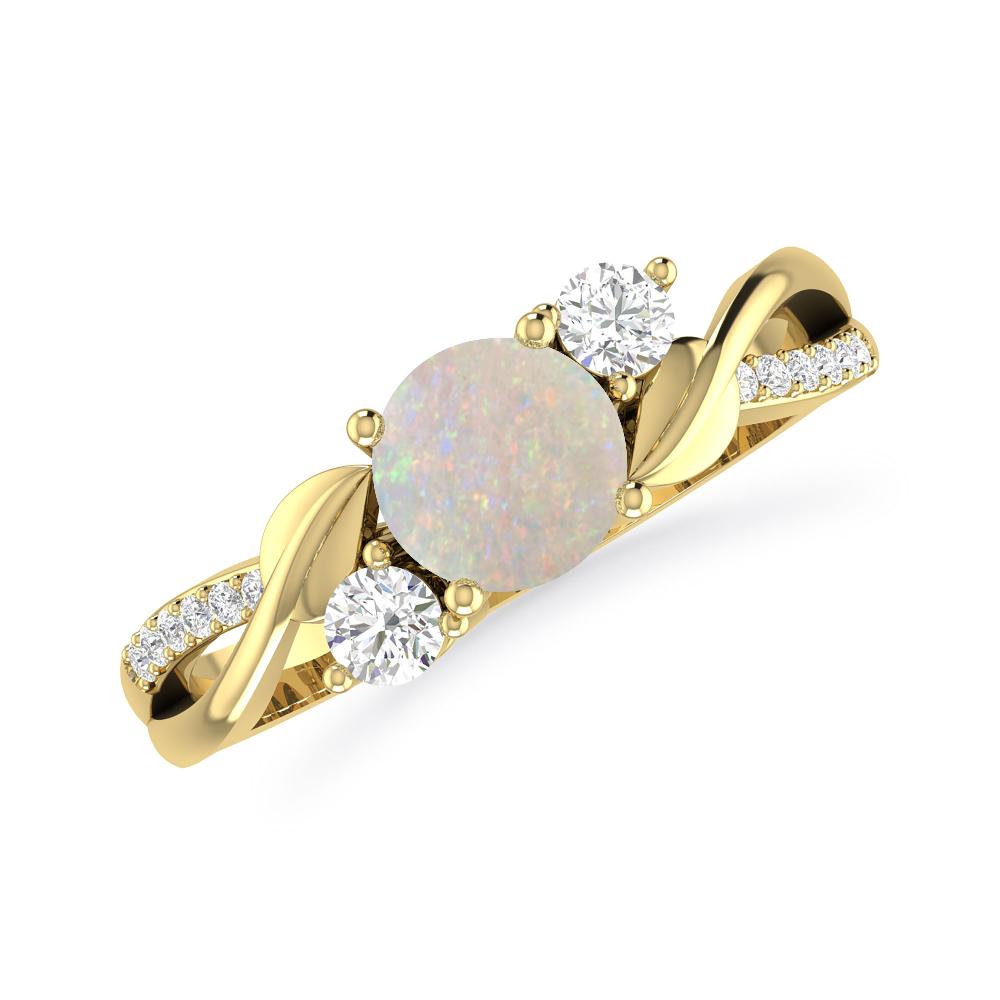 Yellow Gold - Opal