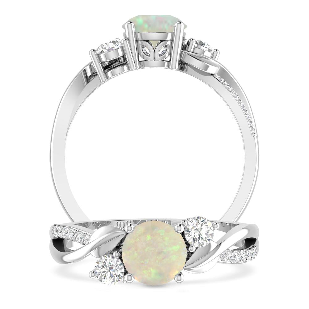 White Gold - Opal