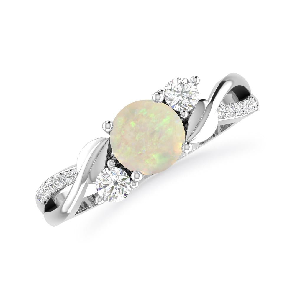 White Gold - Opal