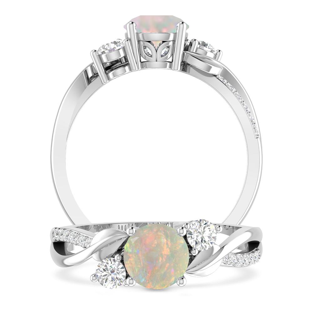 White Gold - Opal