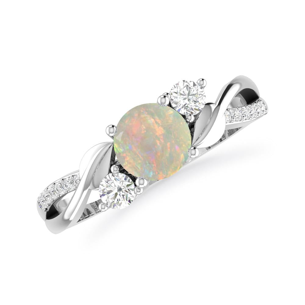 White Gold - Opal