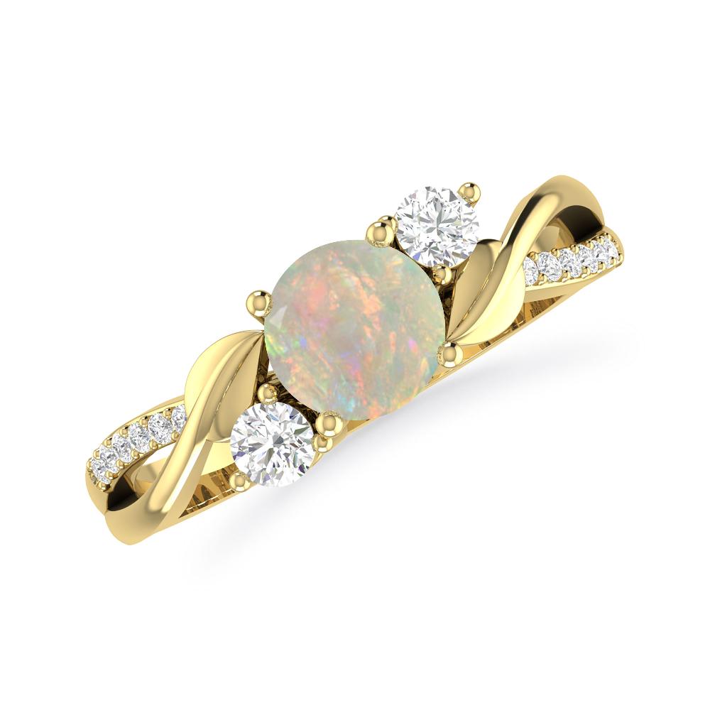 Yellow Gold - Opal