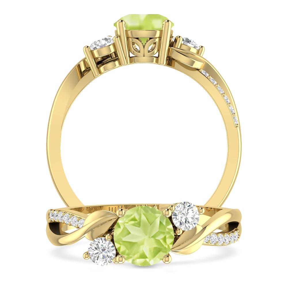 Yellow Gold - Peridot