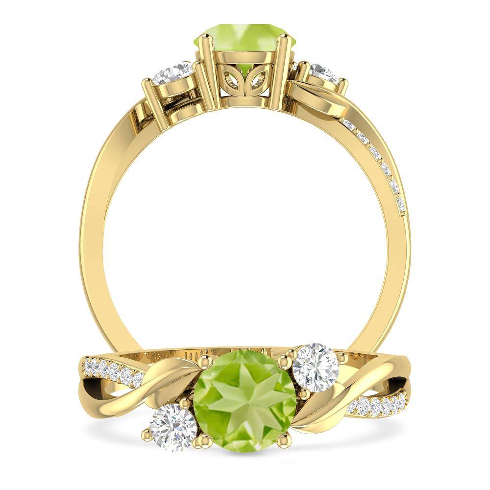 Yellow Gold - Peridot