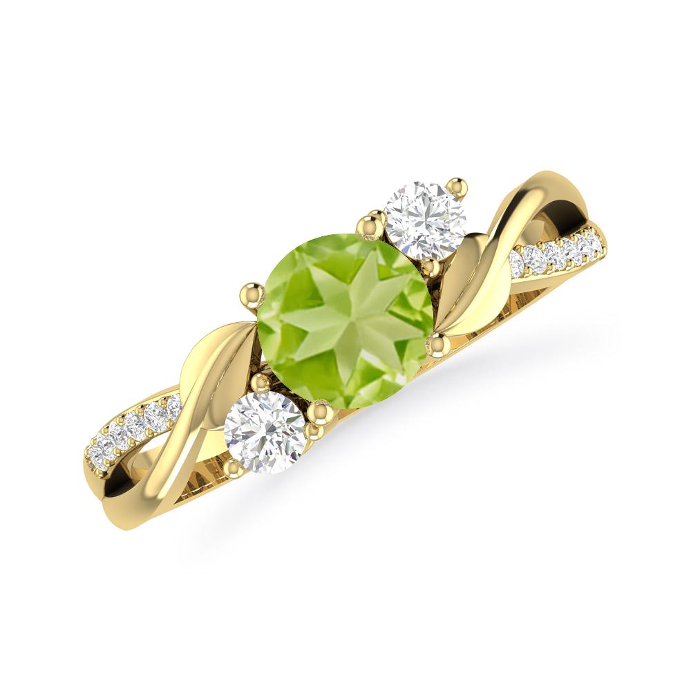 Yellow Gold - Peridot