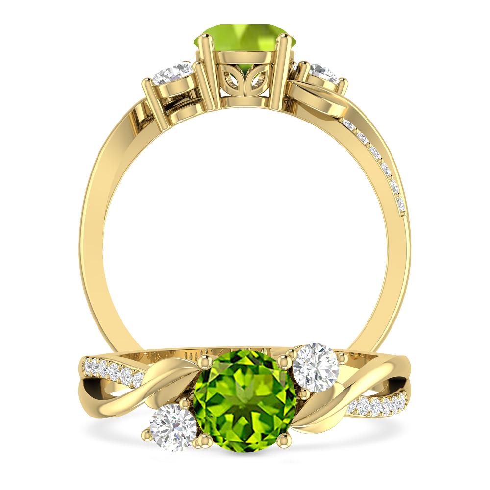 Yellow Gold - Peridot