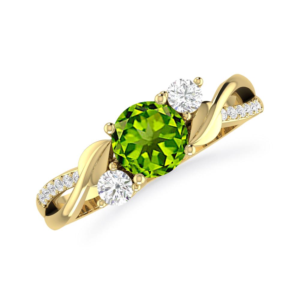 Yellow Gold - Peridot