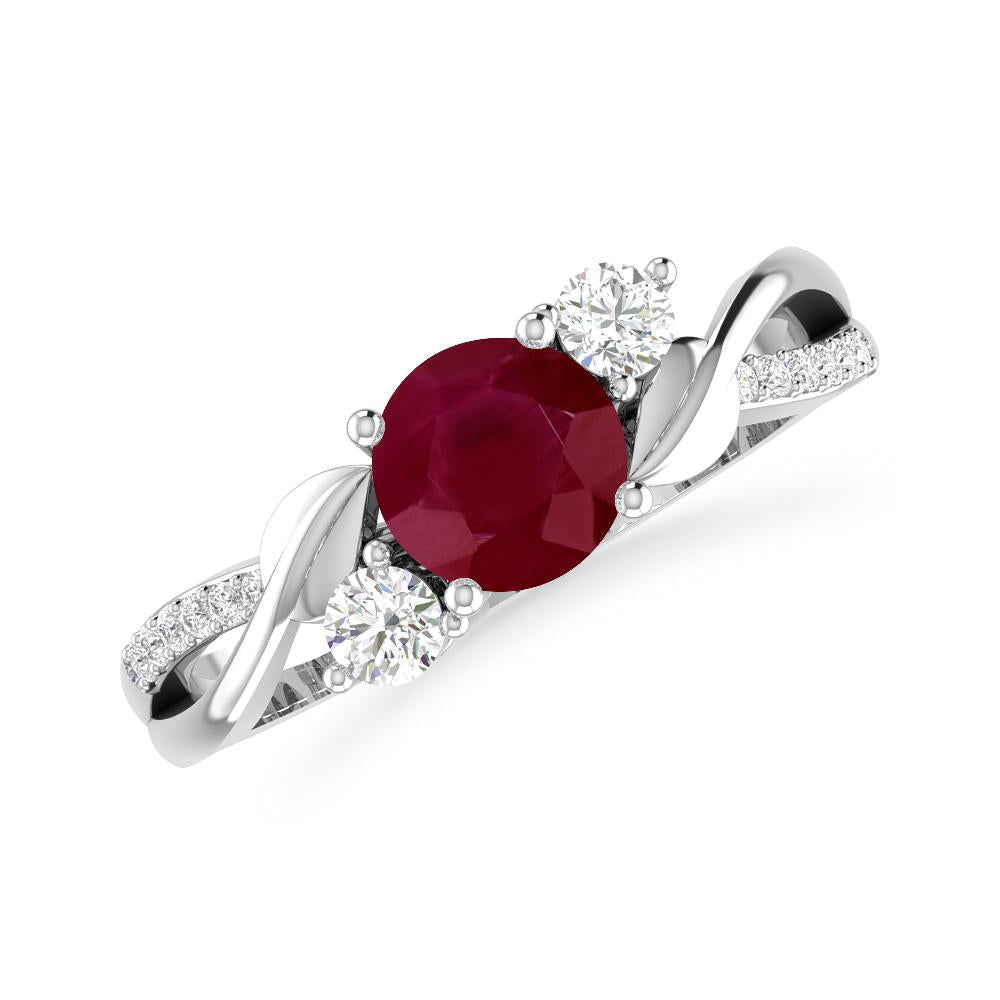 White Gold - Ruby