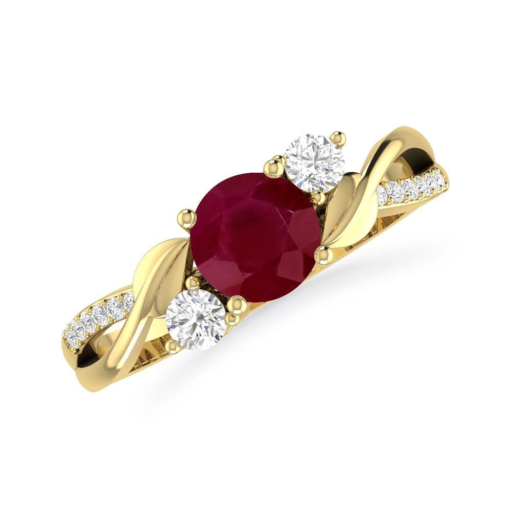 Yellow Gold - Ruby