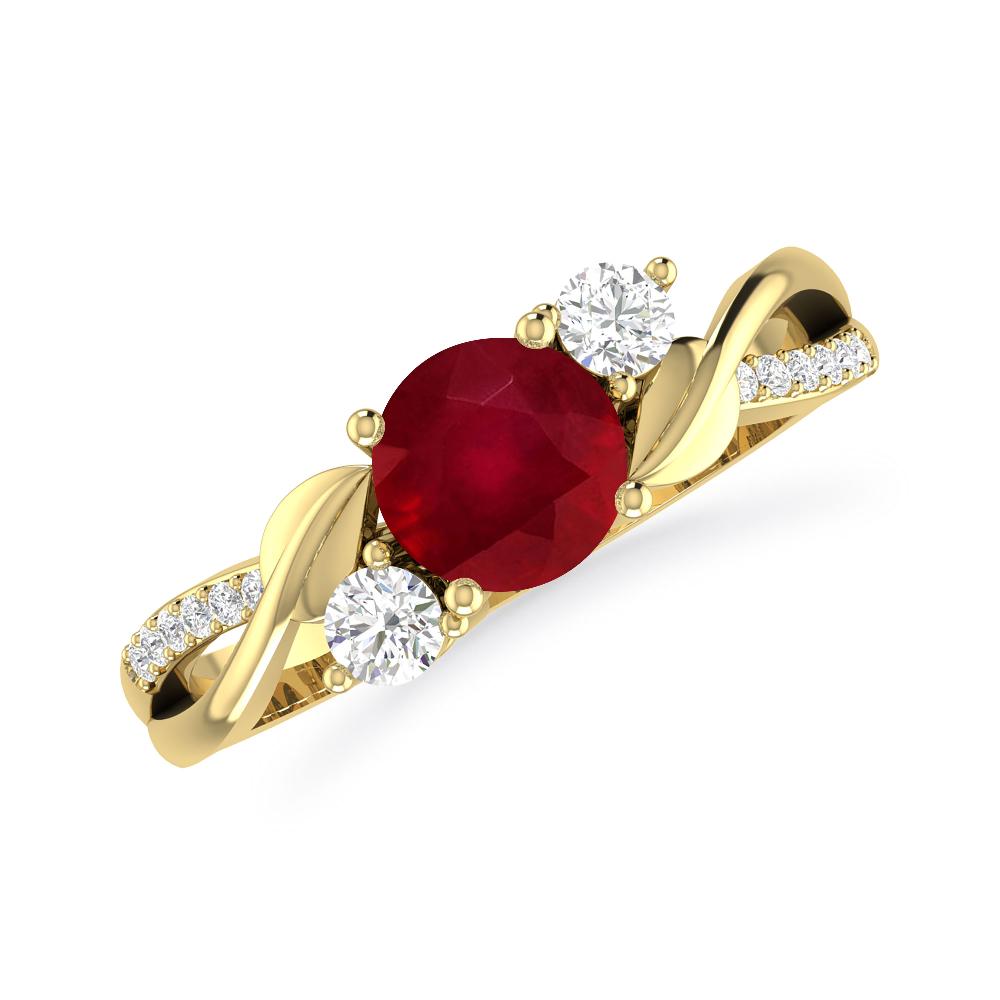 Yellow Gold - Ruby