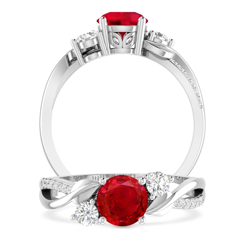 White Gold - Ruby