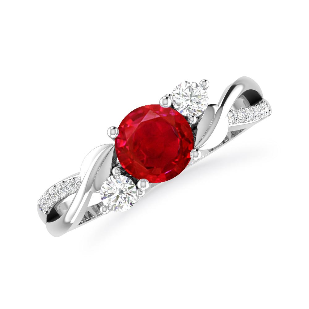 White Gold - Ruby