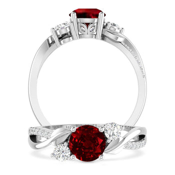 White Gold - Ruby