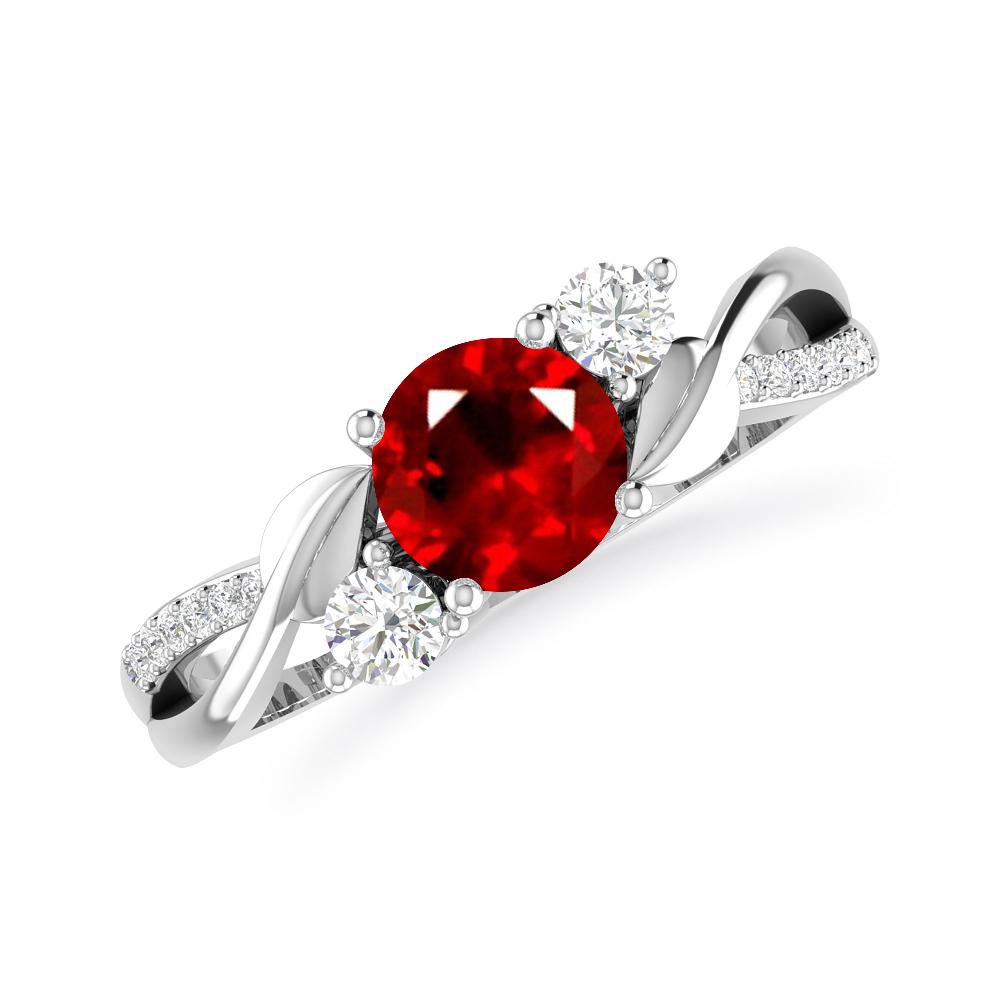 White Gold - Ruby