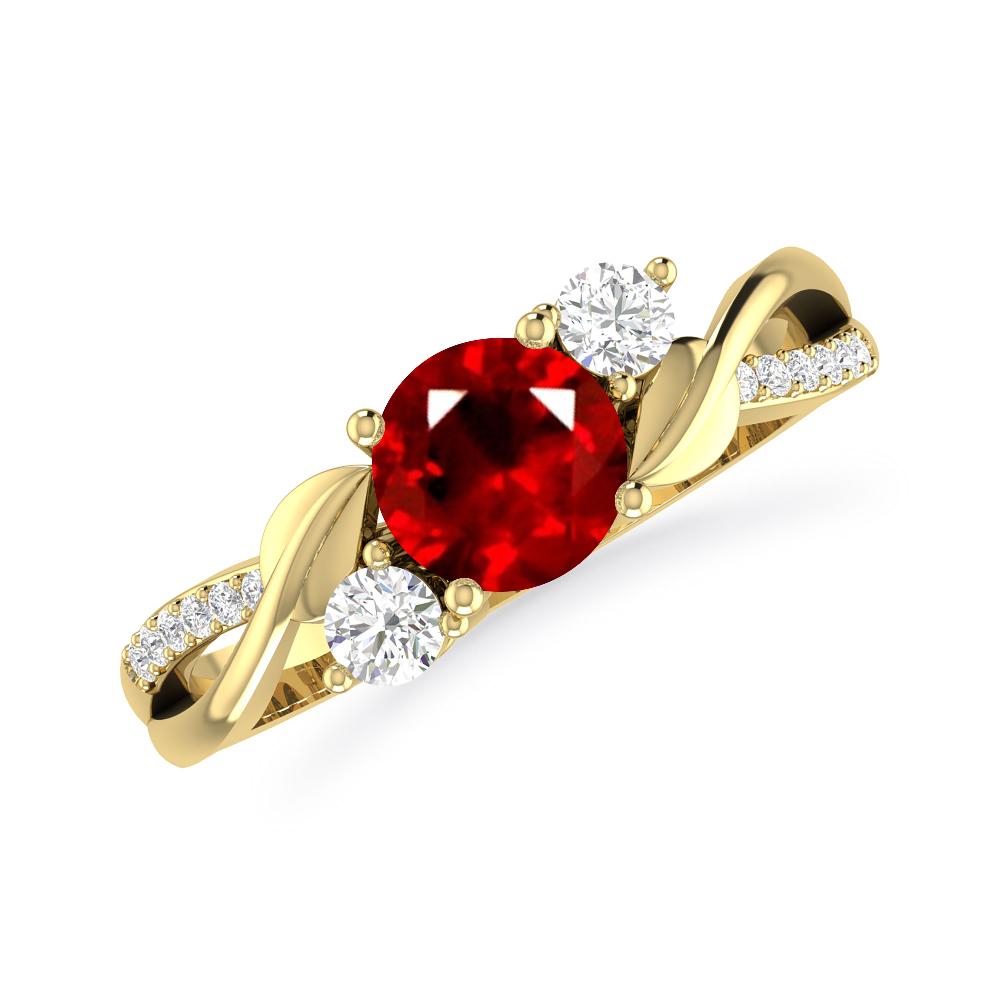 Yellow Gold - Ruby