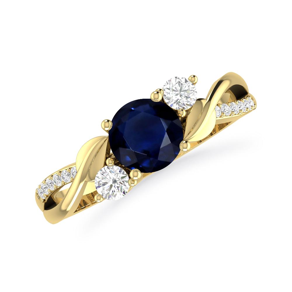 Yellow Gold - Sapphire