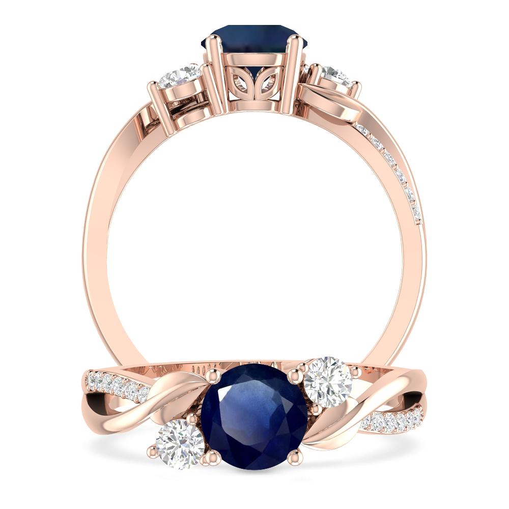 Rose Gold - Sapphire