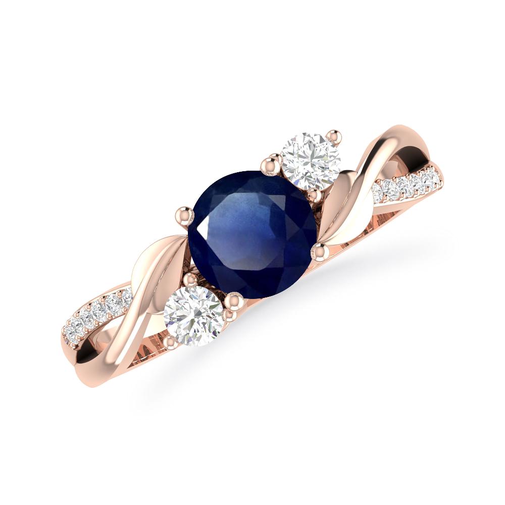 Rose Gold - Sapphire