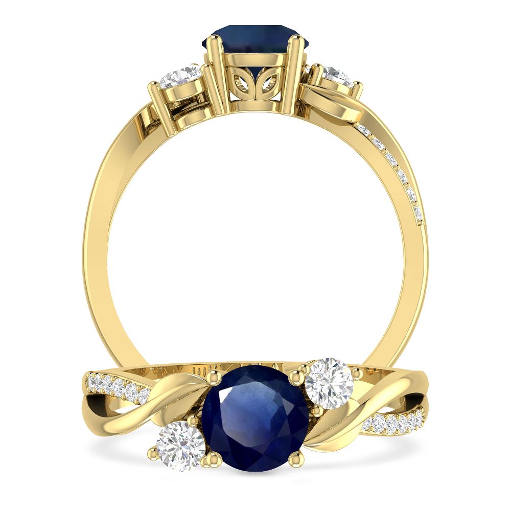 Yellow Gold - Sapphire