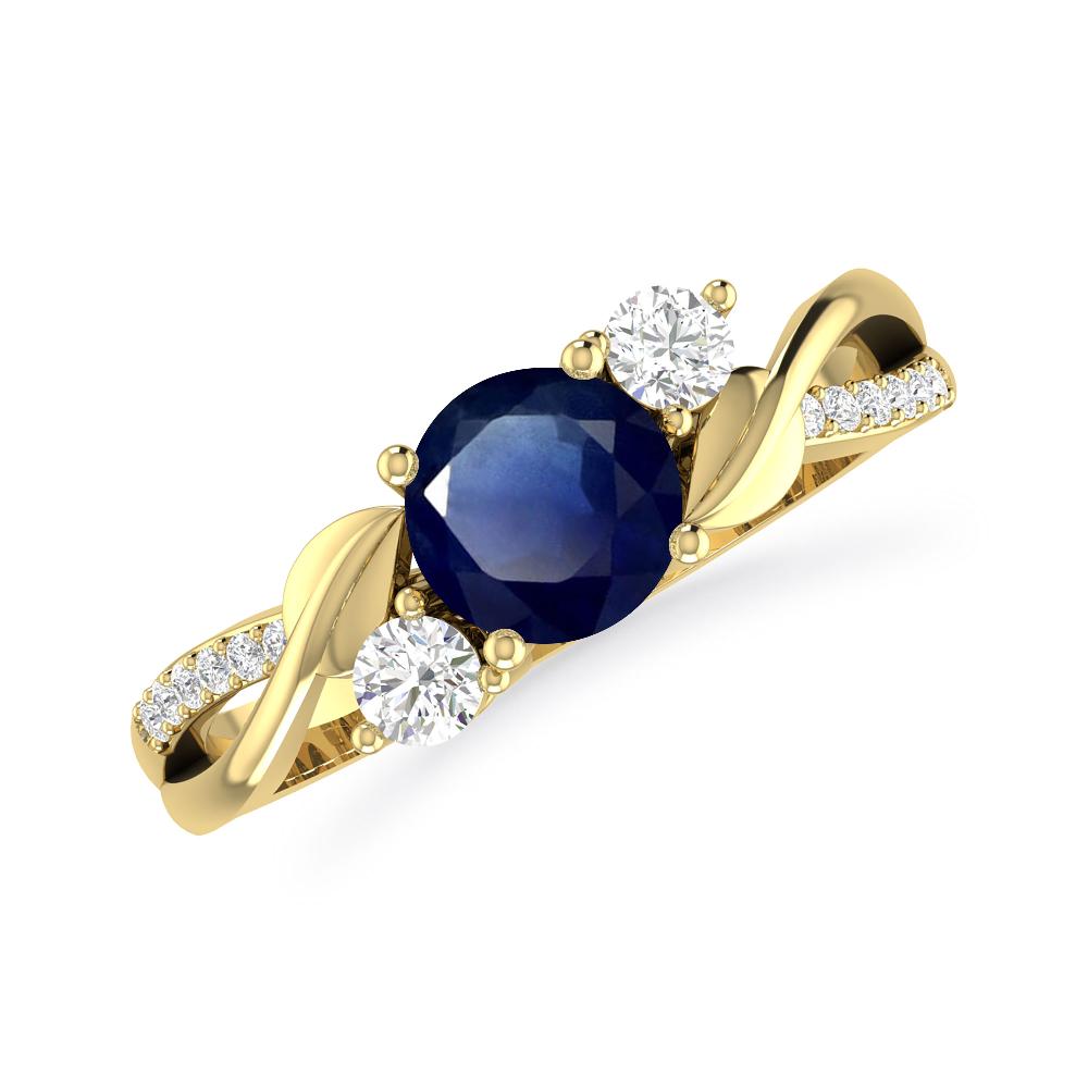 Yellow Gold - Sapphire