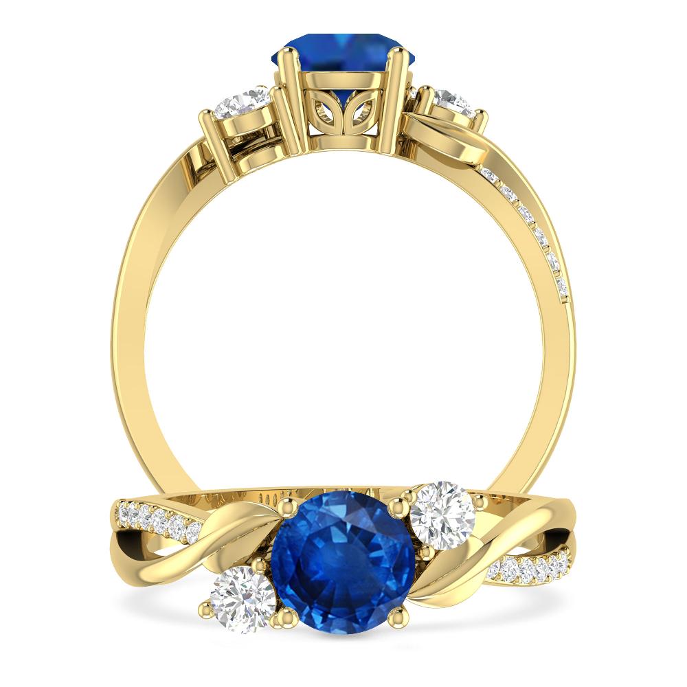 Yellow Gold - Sapphire