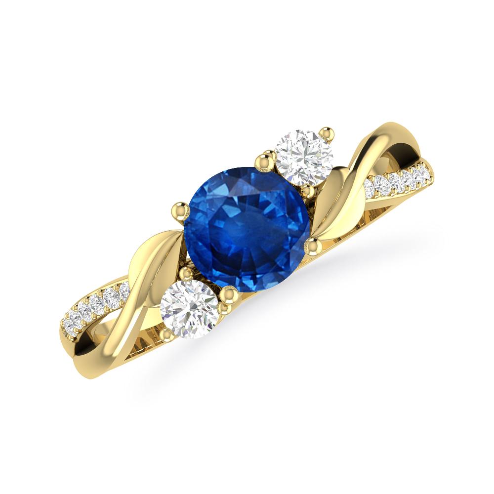 Yellow Gold - Sapphire