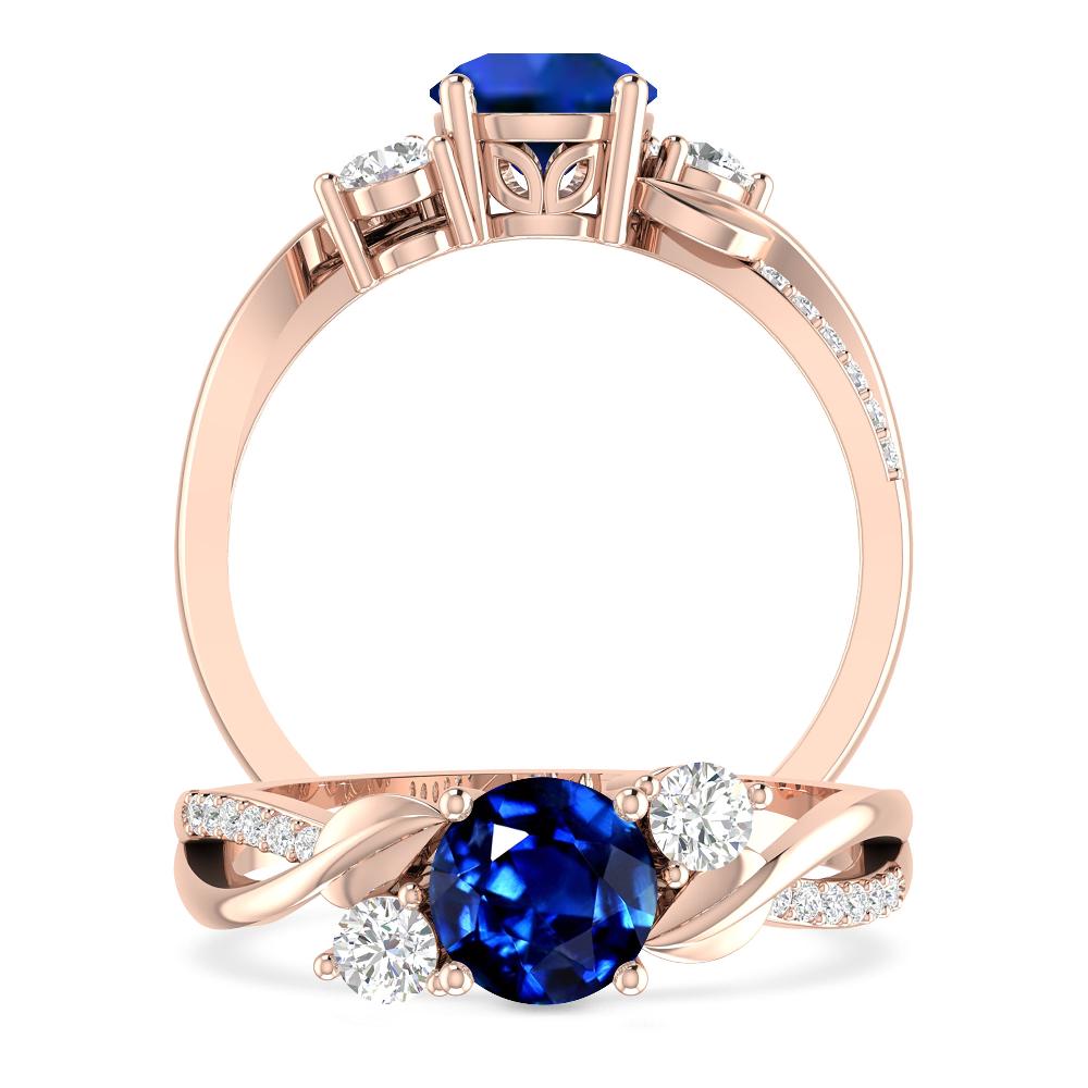 Rose Gold - Sapphire