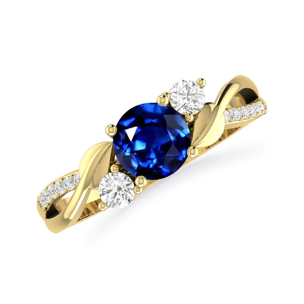 Yellow Gold - Sapphire