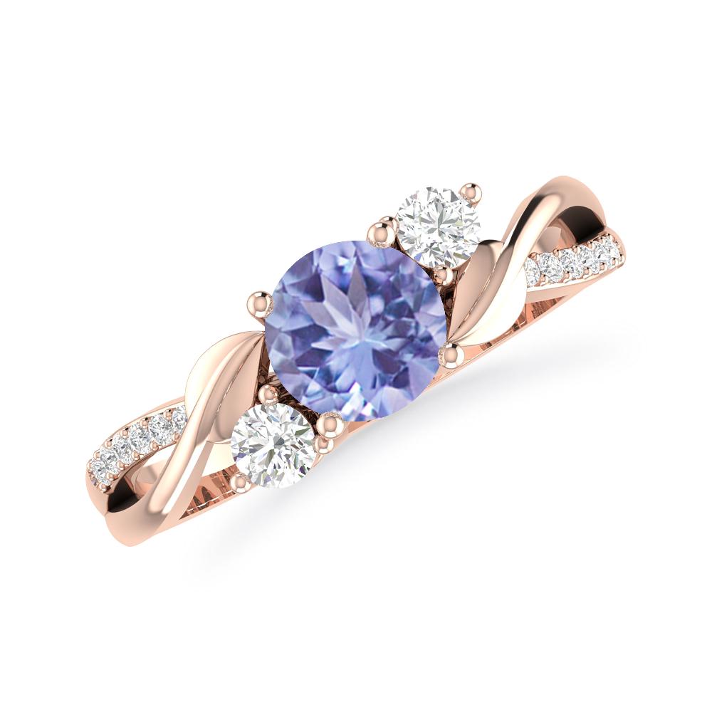 Rose Gold - Tanzanite