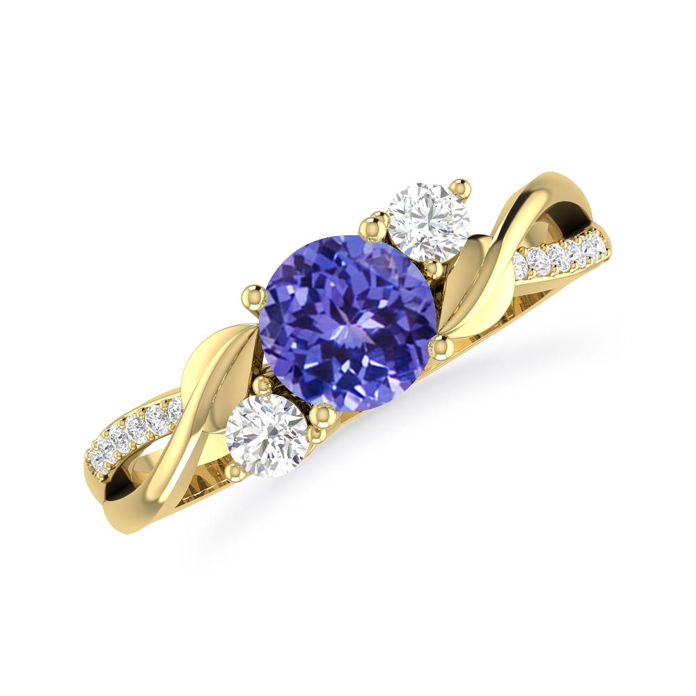 Yellow Gold - Tanzanite