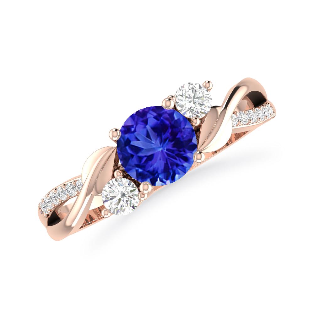 Rose Gold - Tanzanite