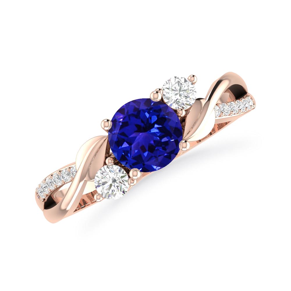 Rose Gold - Tanzanite