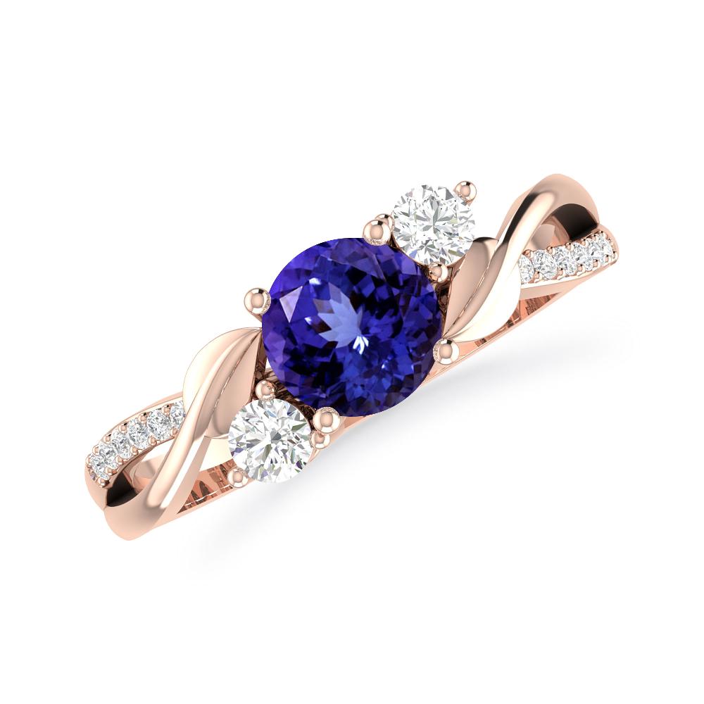 Rose Gold - Tanzanite