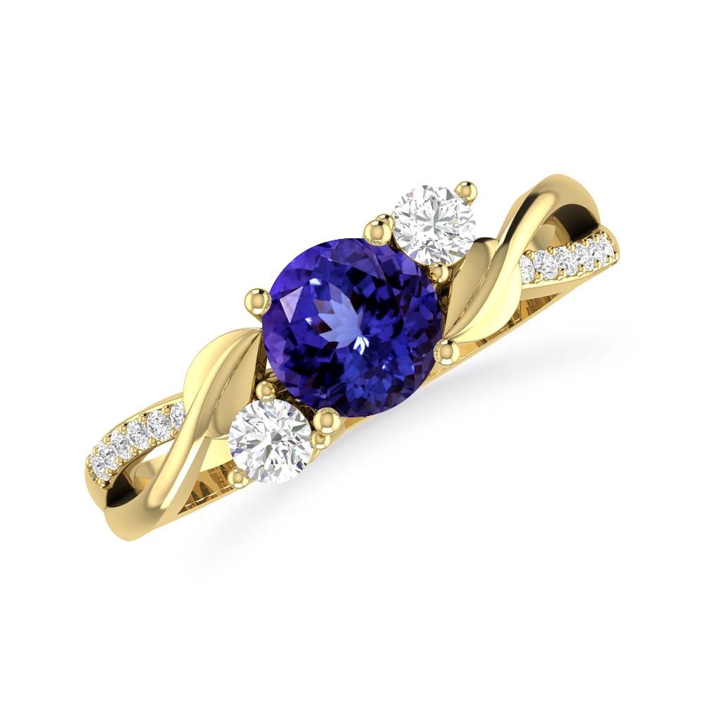 Yellow Gold - Tanzanite