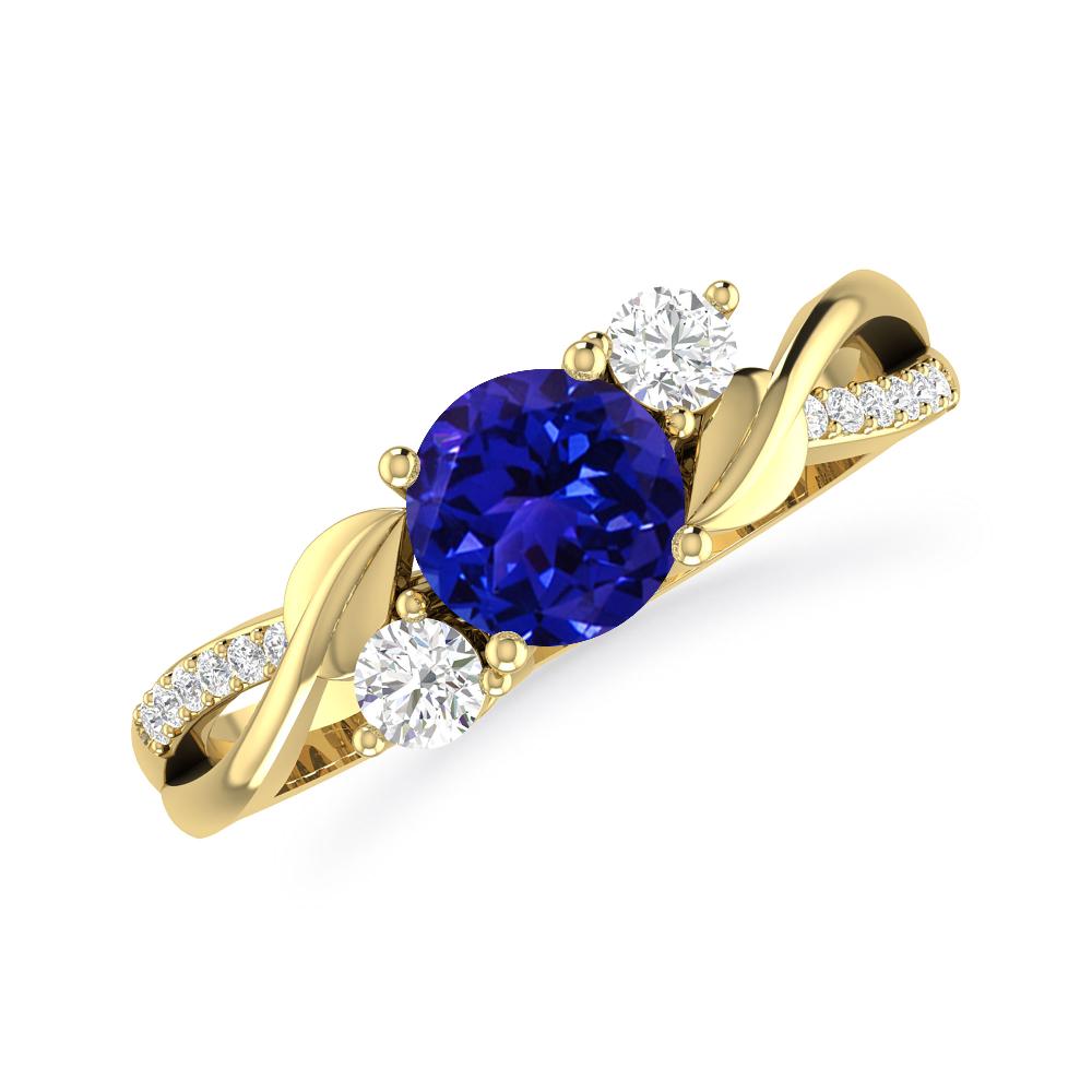 Yellow Gold - Tanzanite