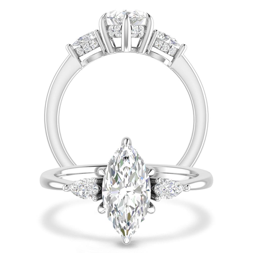 White Gold - Marquise