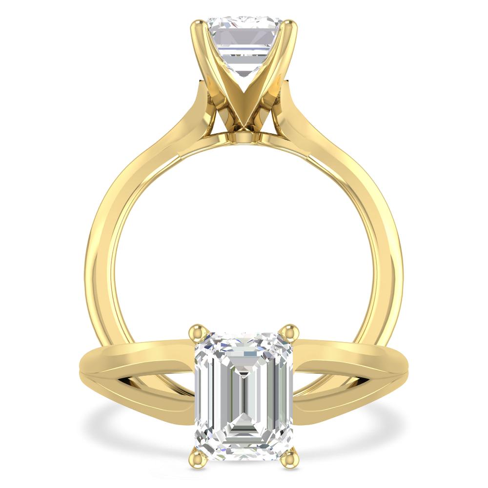 Yellow Gold - Emerald