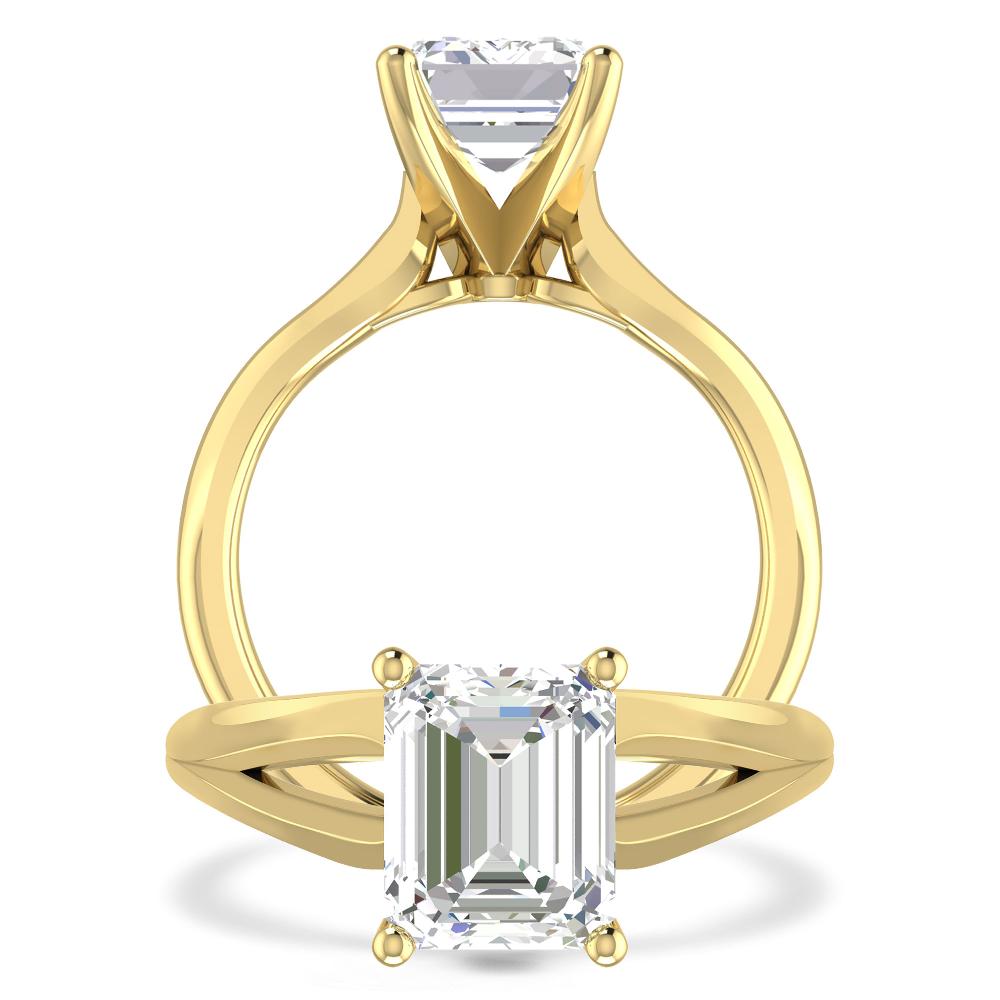 Yellow Gold - Emerald