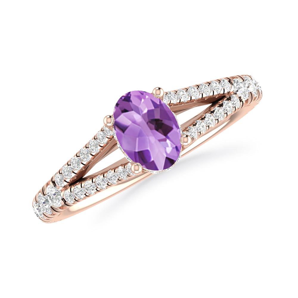 Rose Gold - Amethyst