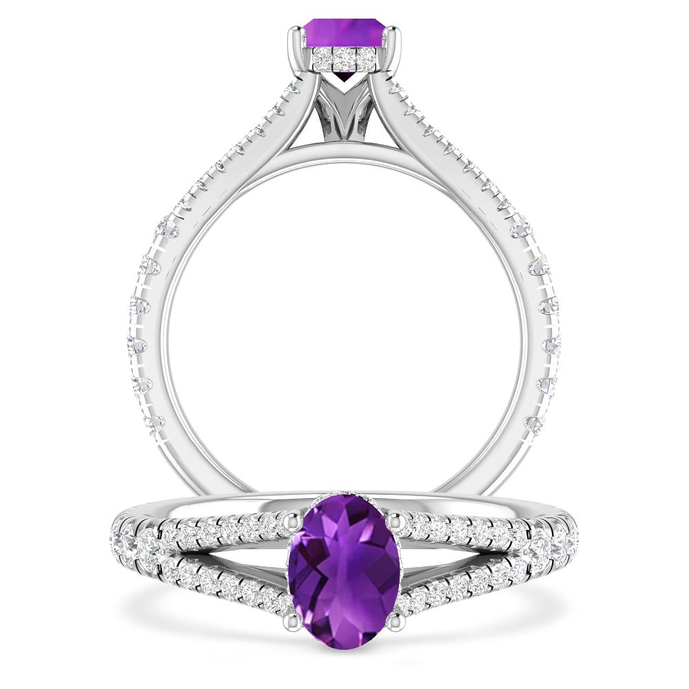 White Gold - Amethyst