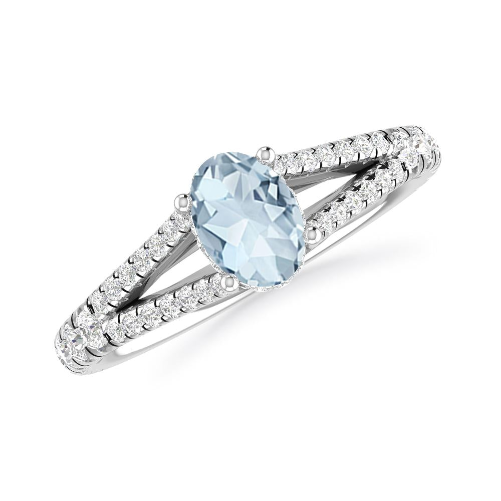 White Gold - Aquamarine