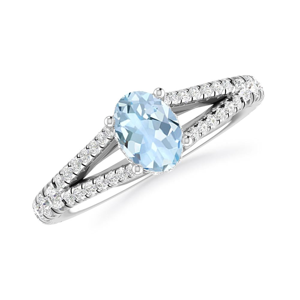 White Gold - Aquamarine