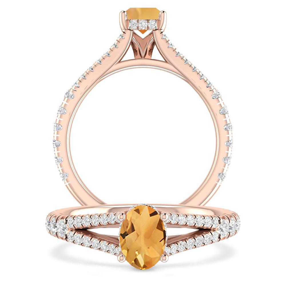 Rose Gold - Citrine