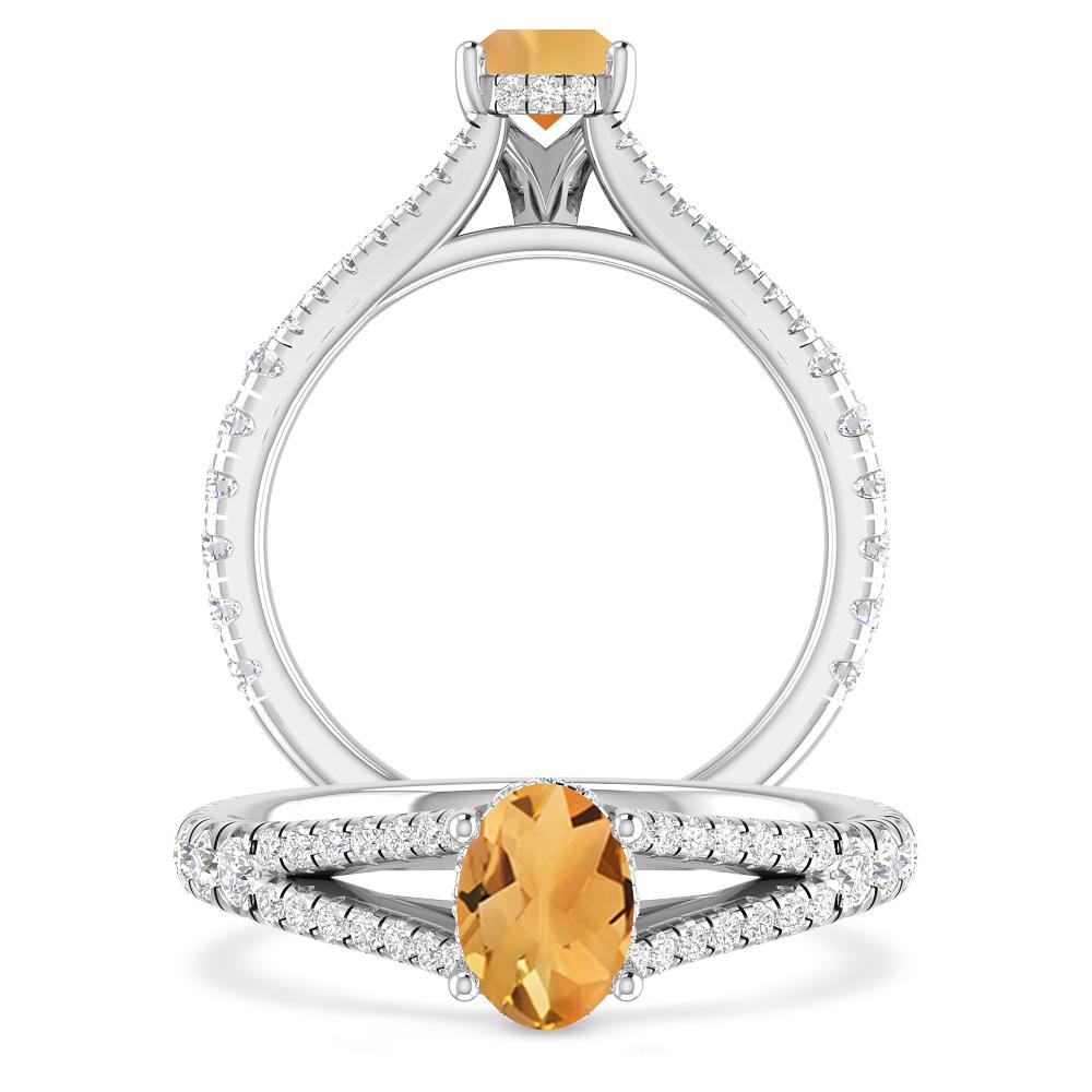 White Gold - Citrine