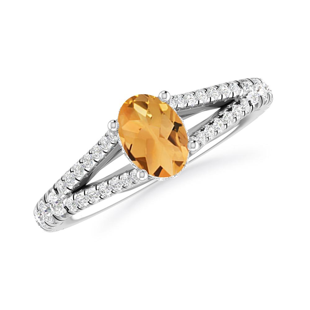 White Gold - Citrine