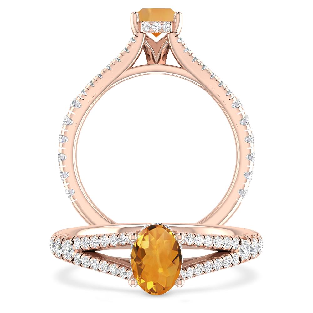 Rose Gold - Citrine